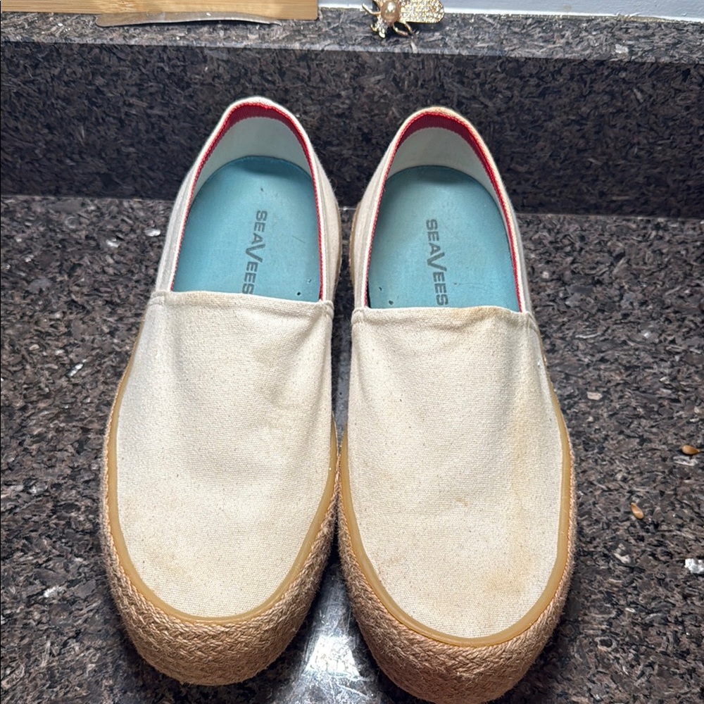 SeaVees Cream Slip-On Shoes